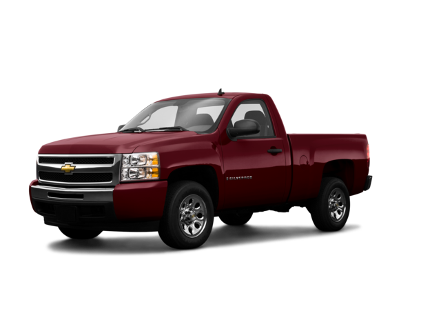 2009 Chevrolet Silverado 1500 LS, front three-quarter view, paint 1 of 8