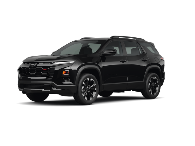 2025 Chevrolet Equinox RS, front three-quarter view, paint 1 of 8