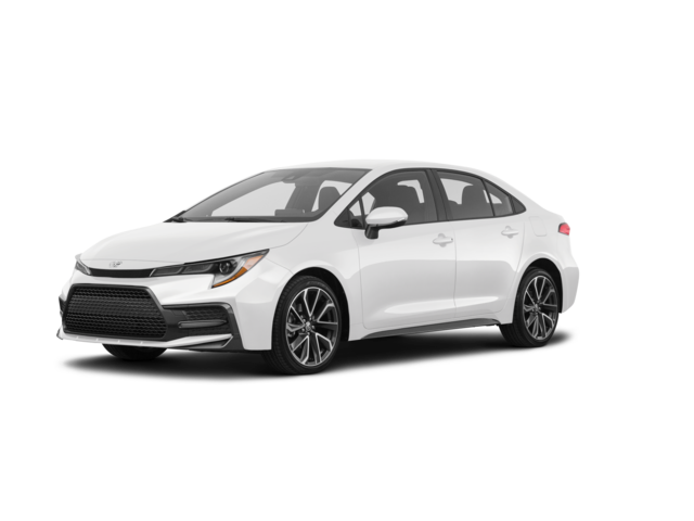 2020 Toyota Corolla SE, front three-quarter view, paint 1 of 8