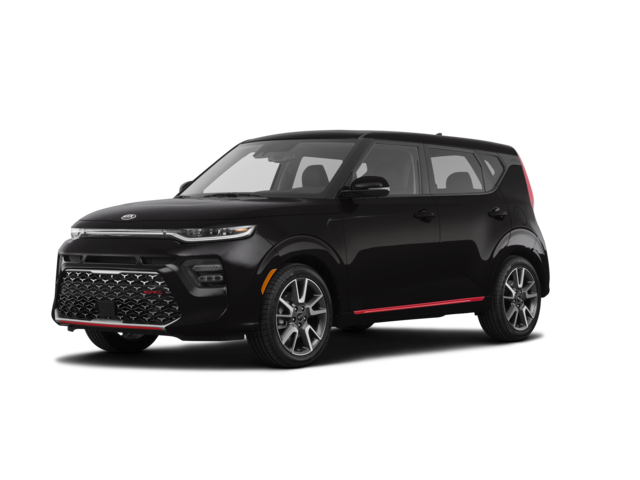 2020 Kia Soul GT-Line Turbo, front three-quarter view, paint 1 of 8