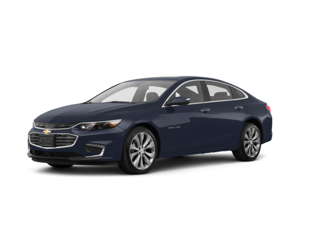 2018 Chevrolet Malibu Premier, front three-quarter view, paint 1 of 8
