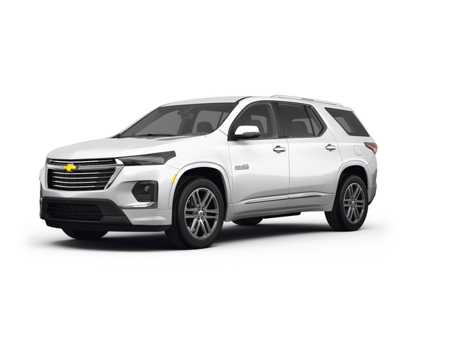 2022 Chevrolet Traverse High Country, front three-quarter view, paint 1 of 7