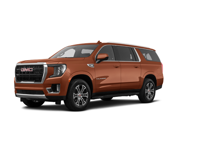 2024 GMC Yukon XL SLE, front three-quarter view, paint 1 of 8
