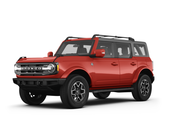 2023 Ford Bronco Outer Banks, front three-quarter view, paint 1 of 8