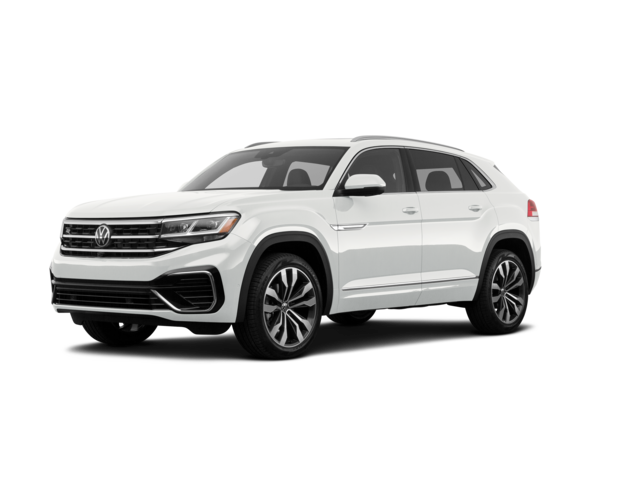 2022 Volkswagen Atlas Cross Sport SEL Premium R-Line, front three-quarter view, paint 1 of 8