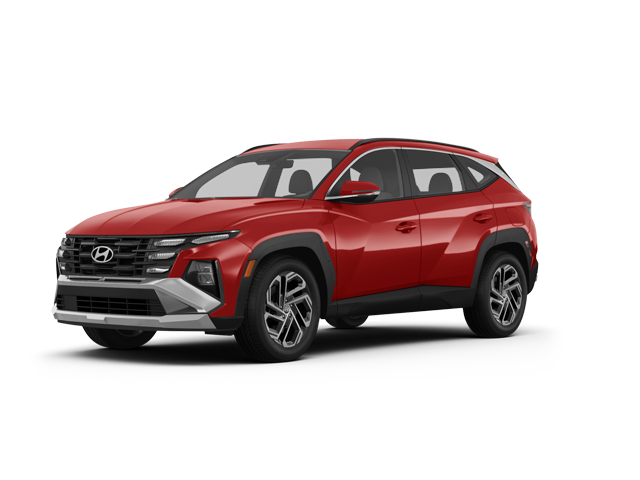 2026 Hyundai Tucson SEL Plus, front three-quarter view, paint 1 of 8