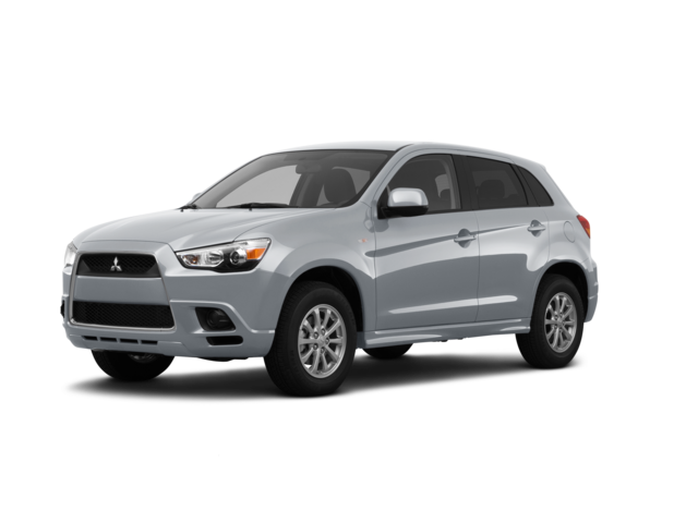 2012 Mitsubishi Outlander Sport ES, front three-quarter view, paint 1 of 8