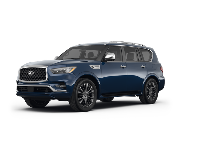 2023 INFINITI QX80 SENSORY, front three-quarter view, paint 1 of 8