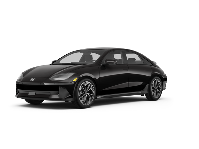 2025 Hyundai Ioniq 6 SEL, front three-quarter view, paint 1 of 7