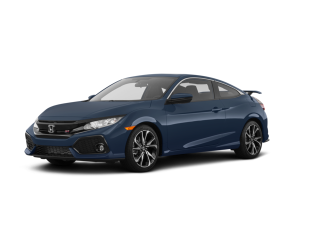 2018 Honda Civic Sport, front three-quarter view, paint 1 of 8