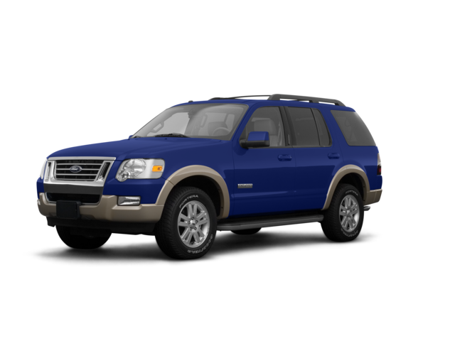 2008 Ford Explorer Eddie Bauer, front three-quarter view, paint 1 of 7