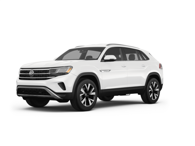 2022 Volkswagen Atlas Cross Sport SE, front three-quarter view, paint 1 of 5