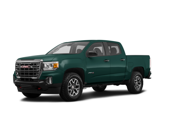 2021 GMC Canyon AT4, front three-quarter view, paint 1 of 8