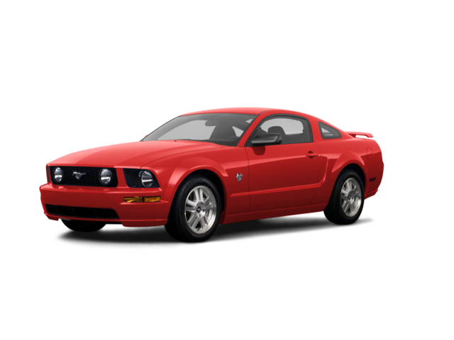 2009 Ford Mustang Deluxe, front three-quarter view, paint 1 of 8