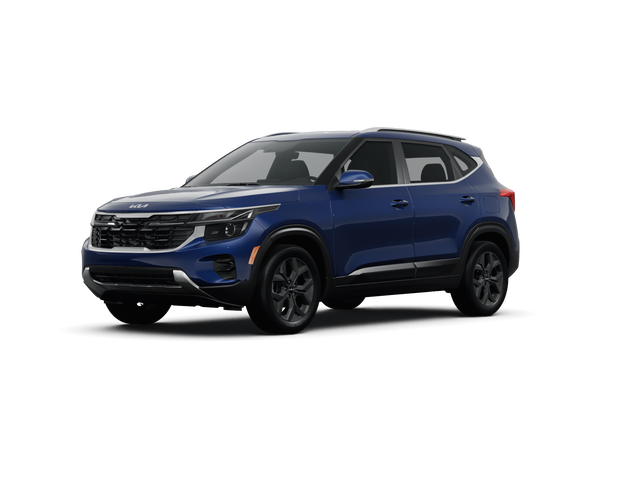 2024 Kia Seltos S, front three-quarter view, paint 1 of 8