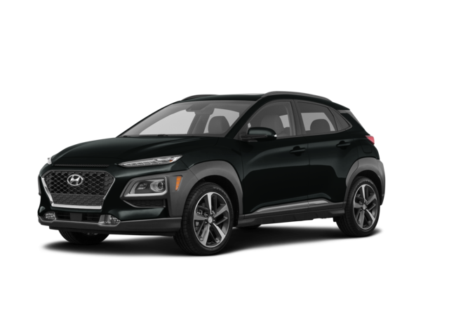 2020 Hyundai Kona Ultimate, front three-quarter view, paint 1 of 8