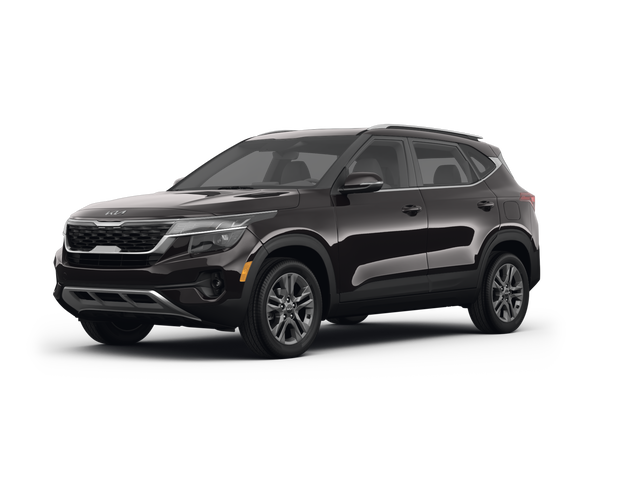 2023 Kia Seltos S, front three-quarter view, paint 1 of 8