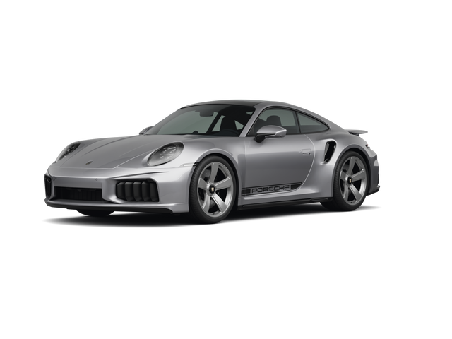2026 Porsche 911 Turbo S, front three-quarter view, paint 1 of 8