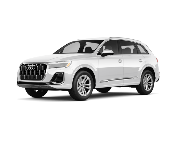 2026 Audi Q7 Premium, front three-quarter view, paint 1 of 8