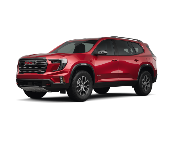 2025 GMC Acadia AT4, front three-quarter view, paint 1 of 8