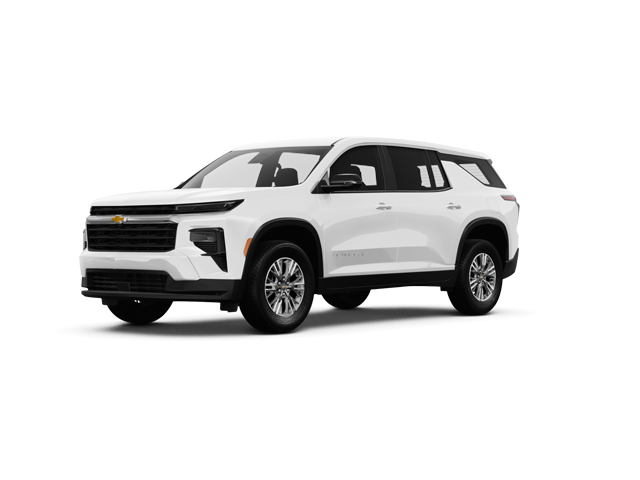 2024 Chevrolet Traverse LS, front three-quarter view, paint 1 of 4