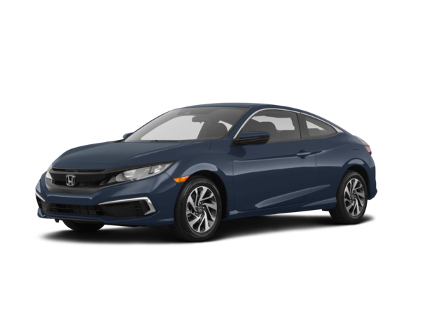 2021 Honda Civic LX, front three-quarter view, paint 1 of 8