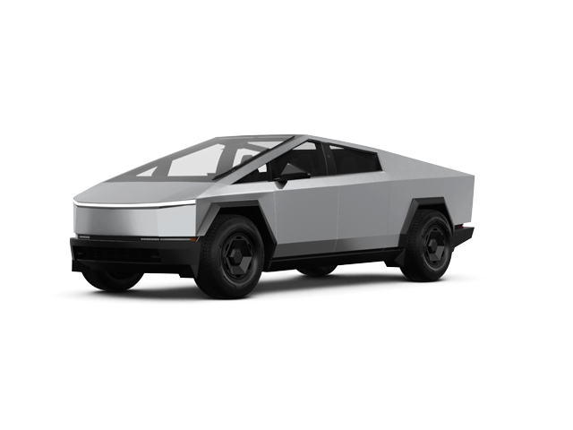 2025 Tesla Cybertruck Long Range, front three-quarter view