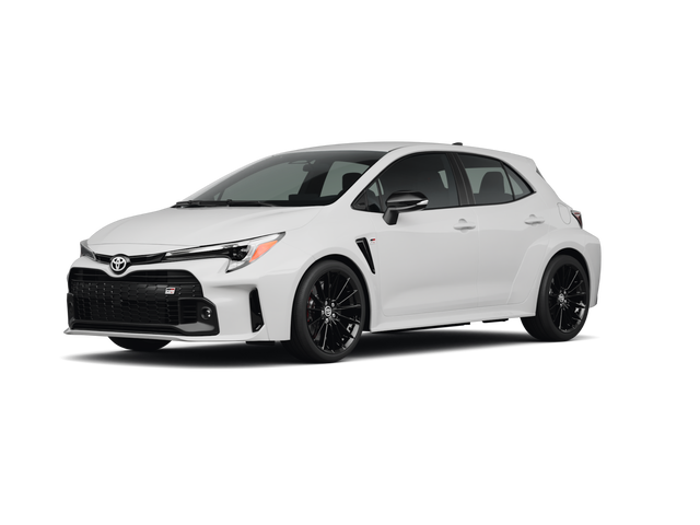2024 Toyota GR Corolla Core, front three-quarter view, paint 1 of 5