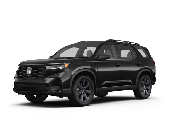 2025 Honda Pilot Sport, front three-quarter view, paint 1 of 6