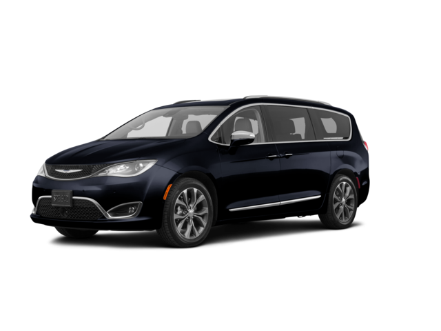 2019 Chrysler Pacifica L, front three-quarter view, paint 1 of 8