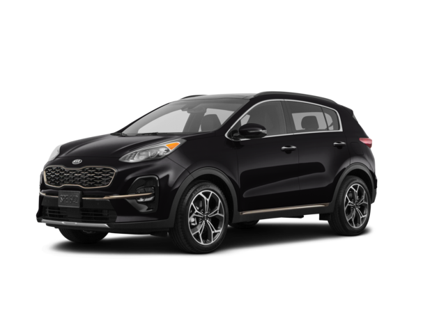 2020 Kia Sportage SX Turbo, front three-quarter view, paint 1 of 8