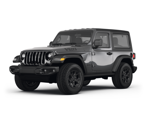 2022 Jeep Wrangler Willys, front three-quarter view, paint 1 of 8