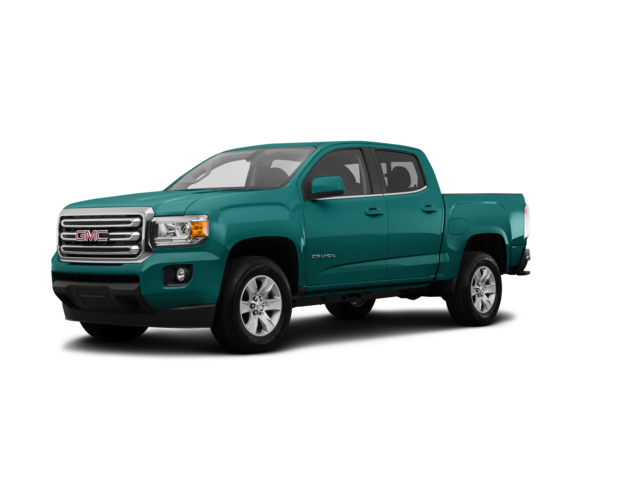 2016 GMC Canyon SLE, front three-quarter view, paint 1 of 8