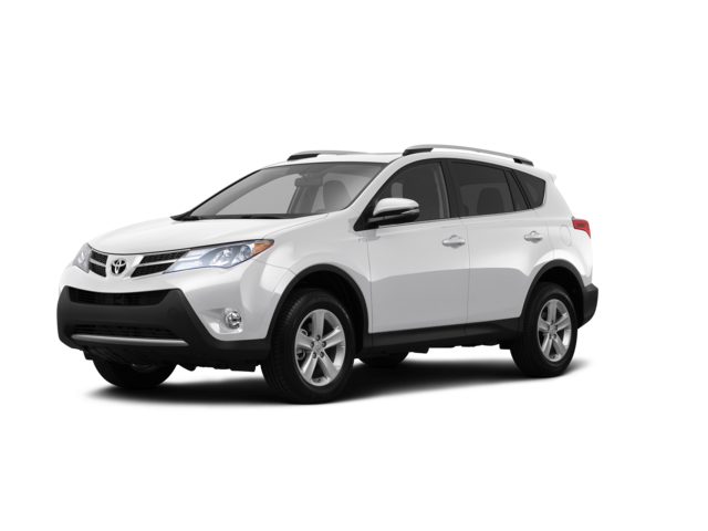 2013 Toyota RAV4 XLE, front three-quarter view, paint 1 of 8