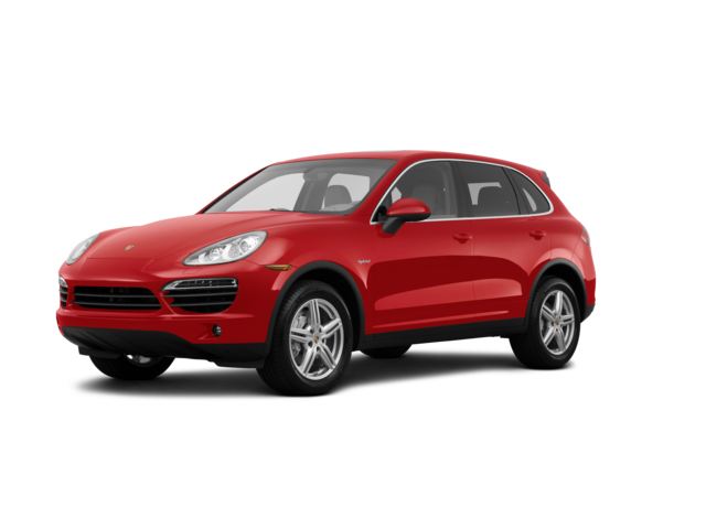 2014 Porsche Cayenne S Hybrid, front three-quarter view, paint 1 of 8