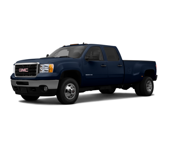 2011 GMC Sierra 3500 HD SLE, front three-quarter view, paint 1 of 8