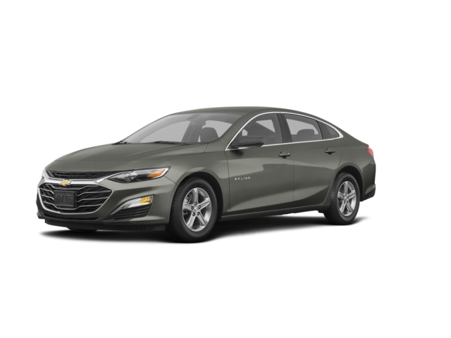 2023 Chevrolet Malibu LS, front three-quarter view, paint 1 of 6