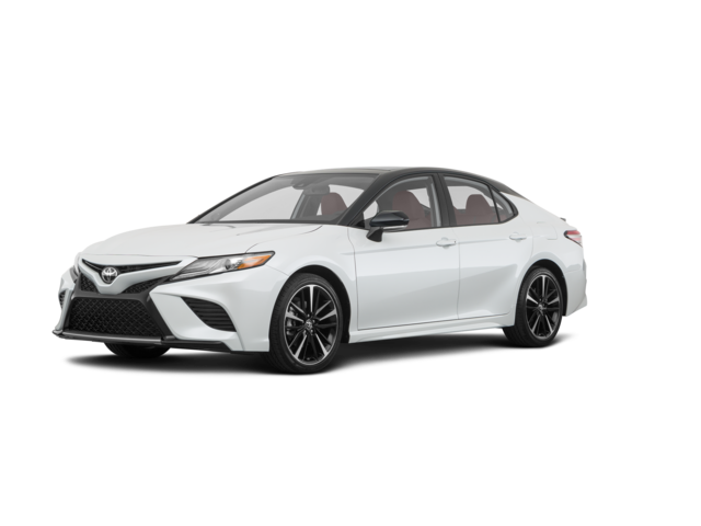2019 Toyota Camry XSE, front three-quarter view, paint 1 of 3