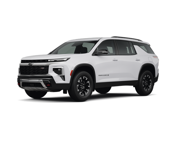 2024 Chevrolet Traverse Z71, front three-quarter view, paint 1 of 8