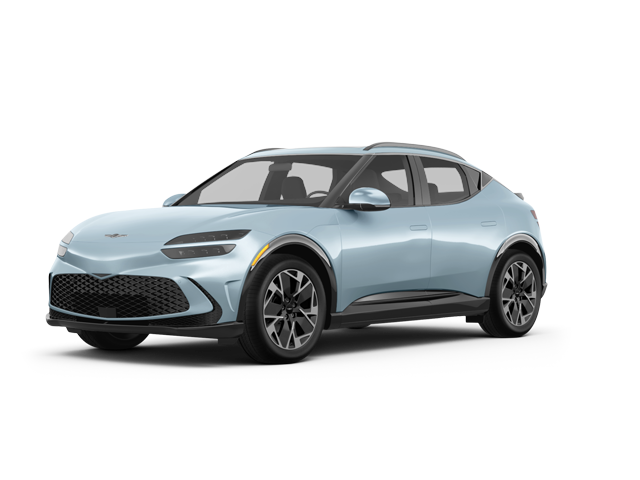 2025 Genesis GV60 Standard, front three-quarter view, paint 1 of 8