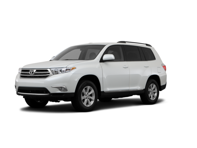 2013 Toyota Highlander Plus, front three-quarter view, paint 1 of 8