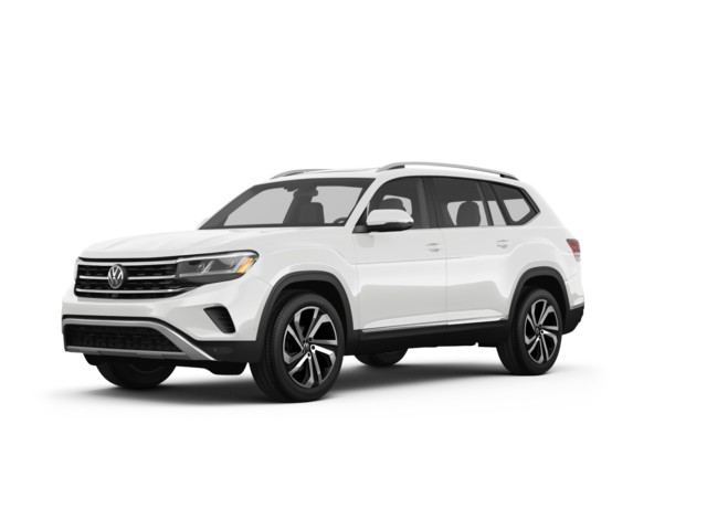 2023 Volkswagen Atlas SE w/Technology, front three-quarter view, paint 1 of 8