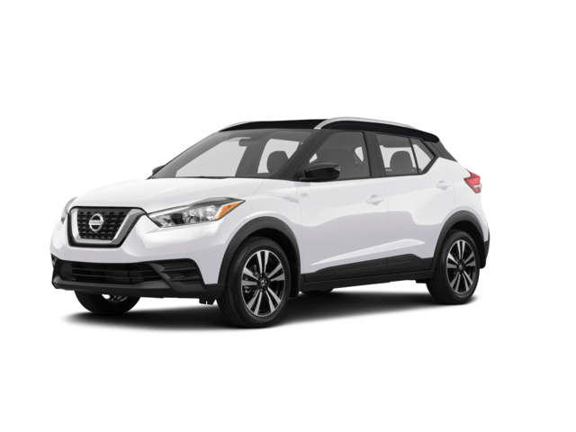 2018 Nissan Kicks S, front three-quarter view, paint 1 of 5