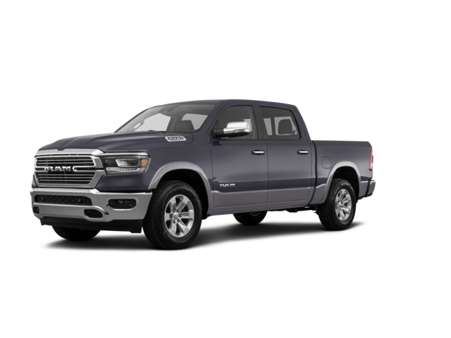 2021 Ram 1500 Laramie, front three-quarter view, paint 1 of 8