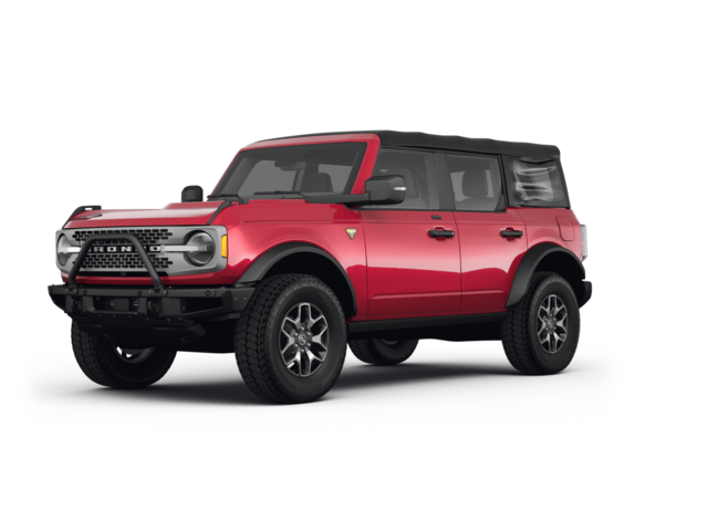2021 Ford Bronco Big Bend, front three-quarter view, paint 1 of 8