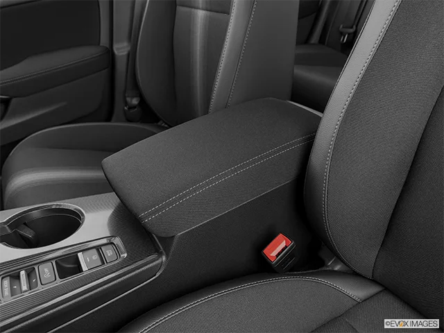 2026 Honda Civic Hatchback | Front center console with closed lid, from driver’s side looking down
