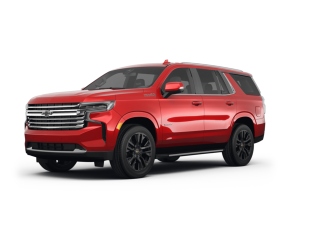 2023 Chevrolet Tahoe High Country, front three-quarter view, paint 1 of 8