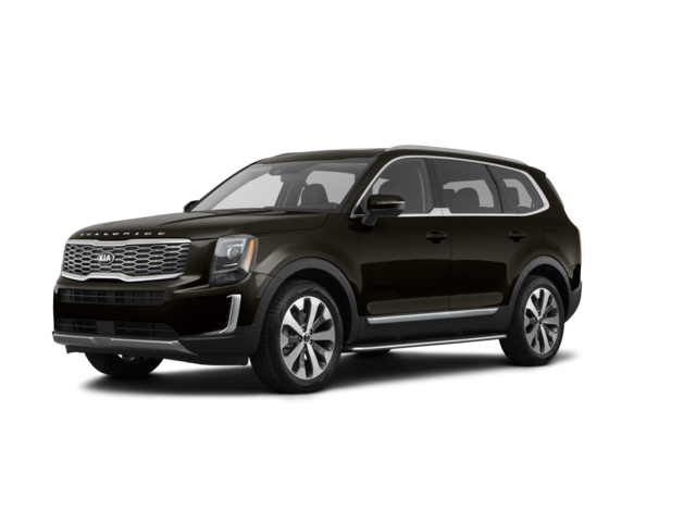 2021 Kia Telluride EX, front three-quarter view, paint 1 of 8