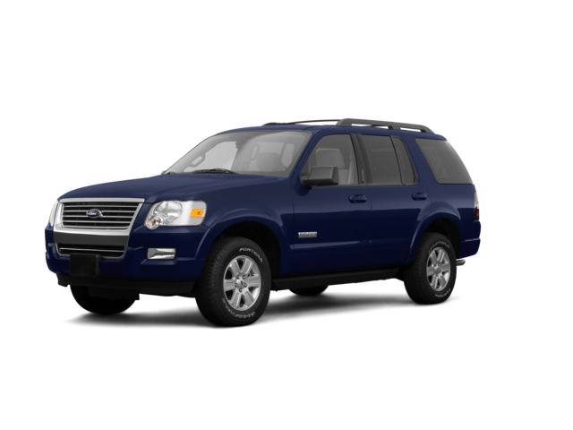 2008 Ford Explorer XLT, front three-quarter view, paint 1 of 7