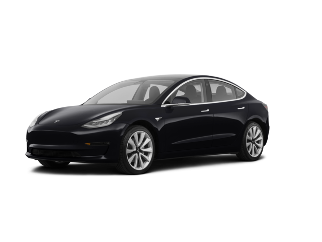 2018 Tesla Model 3 Performance, front three-quarter view, paint 1 of 6